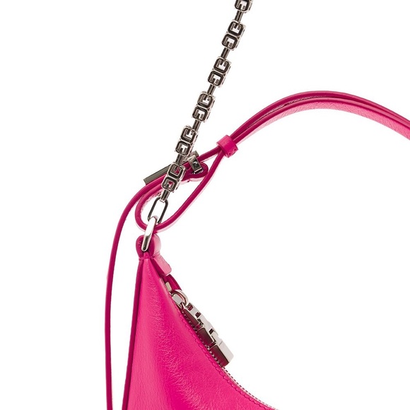 Givenchy Women's Pink 'Moon Cut Out Fuchsia Shoulder Bag - Picture 4 of 14
